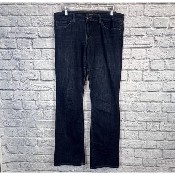 Joes Women Blue Curvy Bootcut Dark Taylor Wash Denim Jeans Size 32 (34X32) - Picture 2 of 16